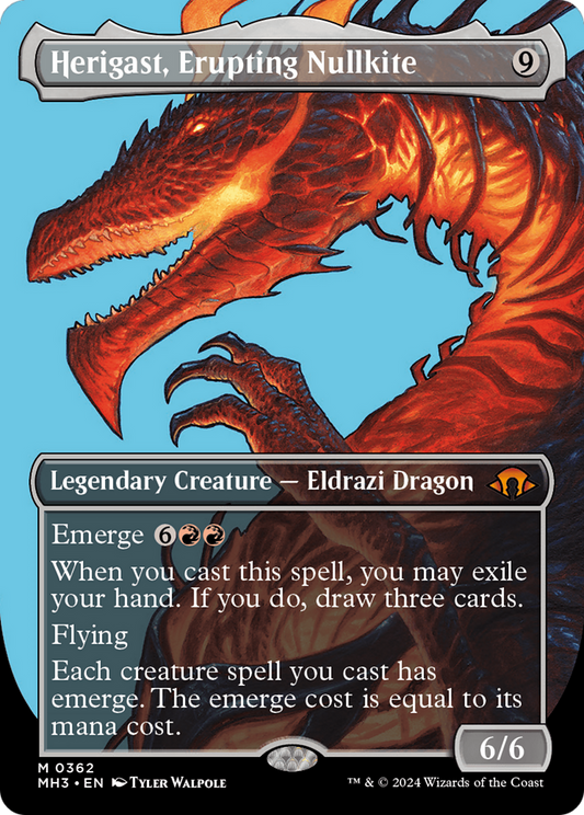 Herigast, Erupting Nullkite (Borderless) [Modern Horizons 3] [Foil]