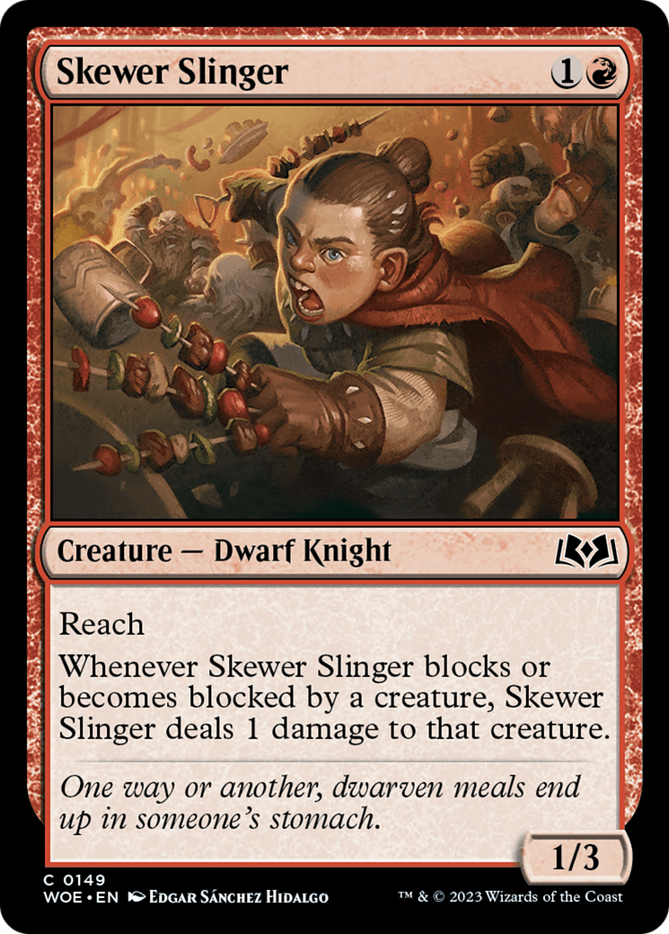 Skewer Slinger [Wilds of Eldraine] [Foil]