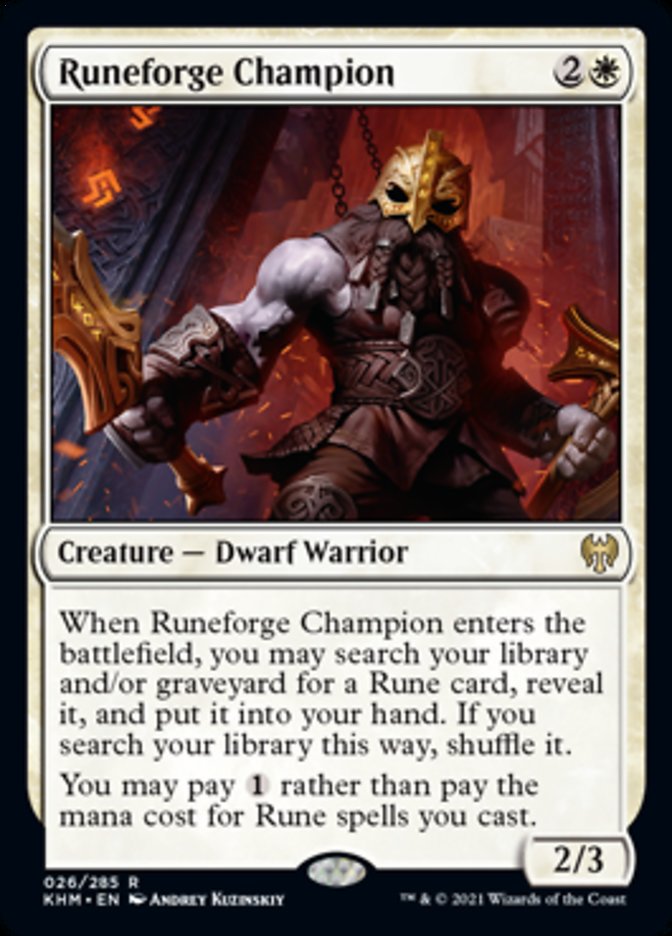 Runeforge Champion [Kaldheim] [Foil]