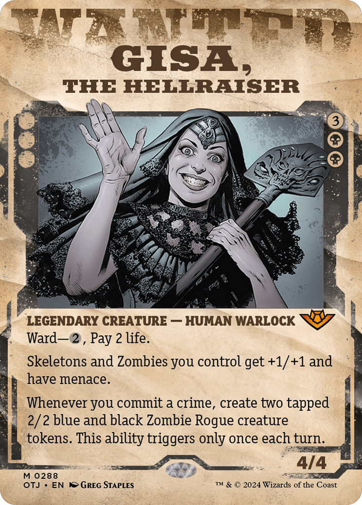 Gisa, the Hellraiser (Showcase) [Outlaws of Thunder Junction] [Foil]