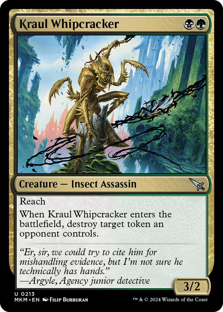 Kraul Whipcracker (Black) [Murders at Karlov Manor] [Foil]