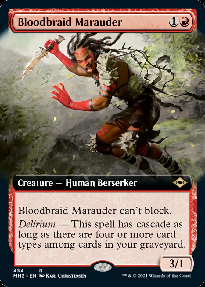 Bloodbraid Marauder (Extended Art) [Modern Horizons 2] [Foil]