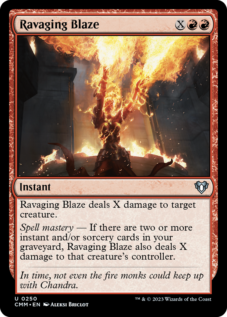 Ravaging Blaze [Commander Masters] [Foil]