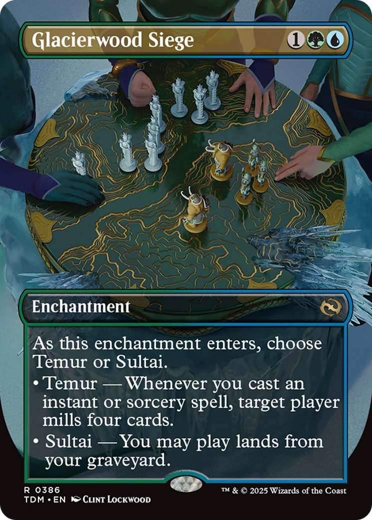 Glacierwood Siege (Borderless) [Tarkir: Dragonstorm] [Foil]
