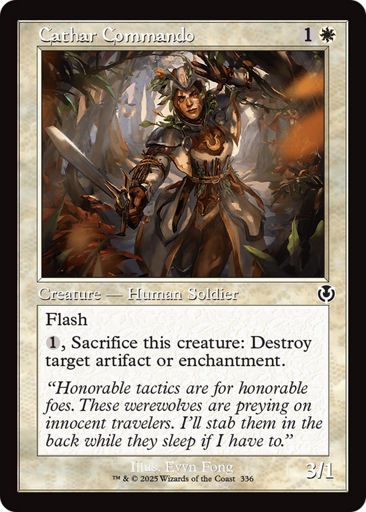 Cathar Commando (Retro Frame) [Innistrad Remastered] [Foil]