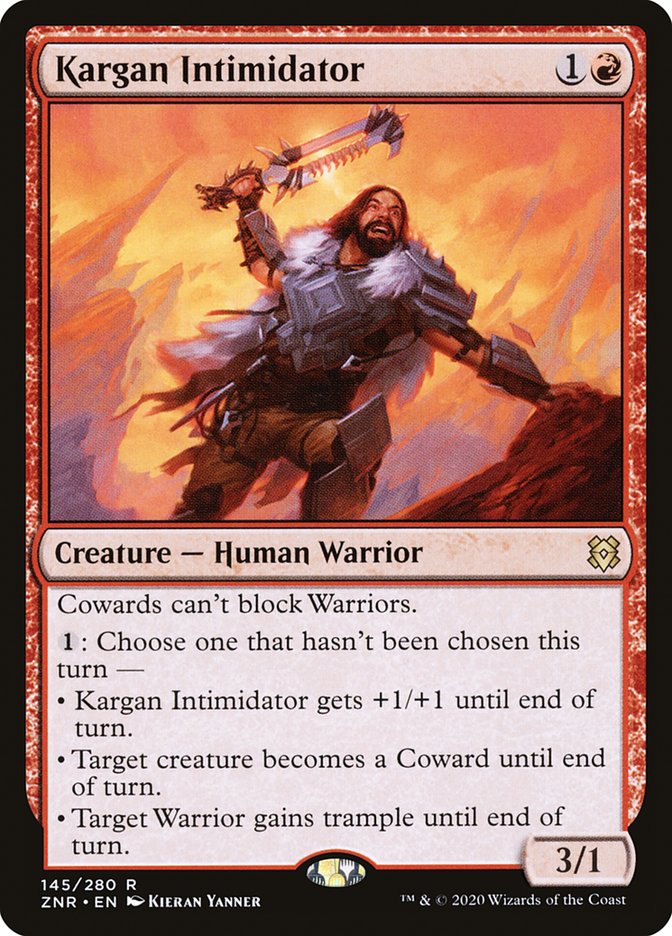 Kargan Intimidator [Zendikar Rising] [Foil]