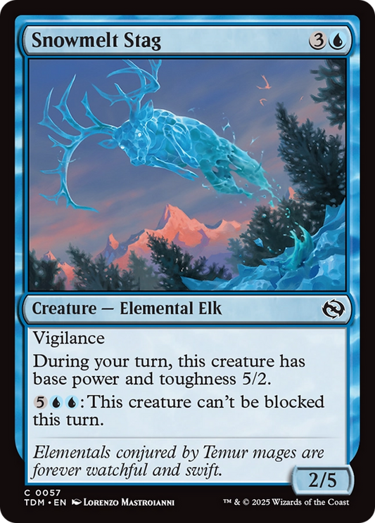 Snowmelt Stag [Tarkir: Dragonstorm] [Foil]