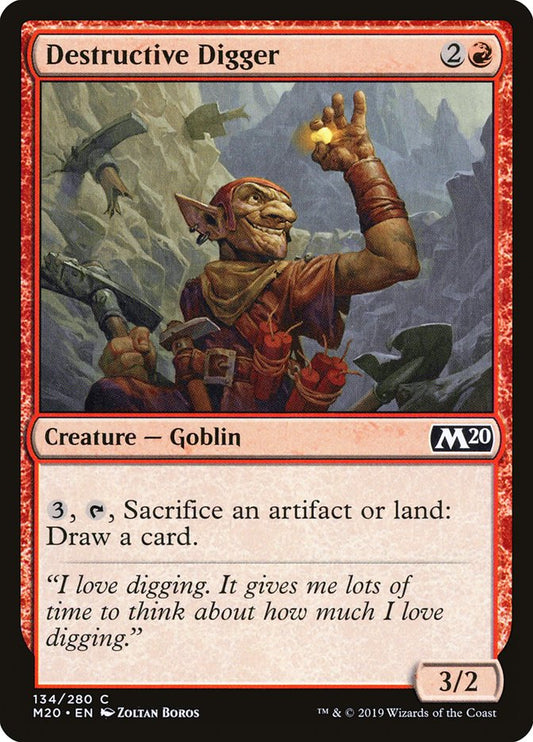 Destructive Digger [Core Set 2020] [Foil]