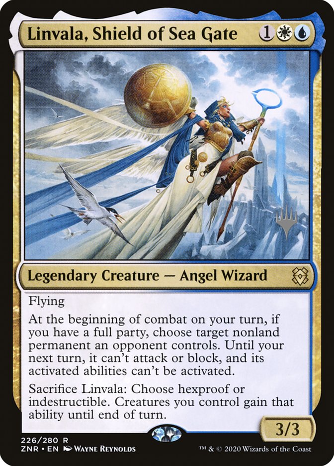 Linvala, Shield of Sea Gate (Promo Pack) [Zendikar Rising Promos] [Foil]
