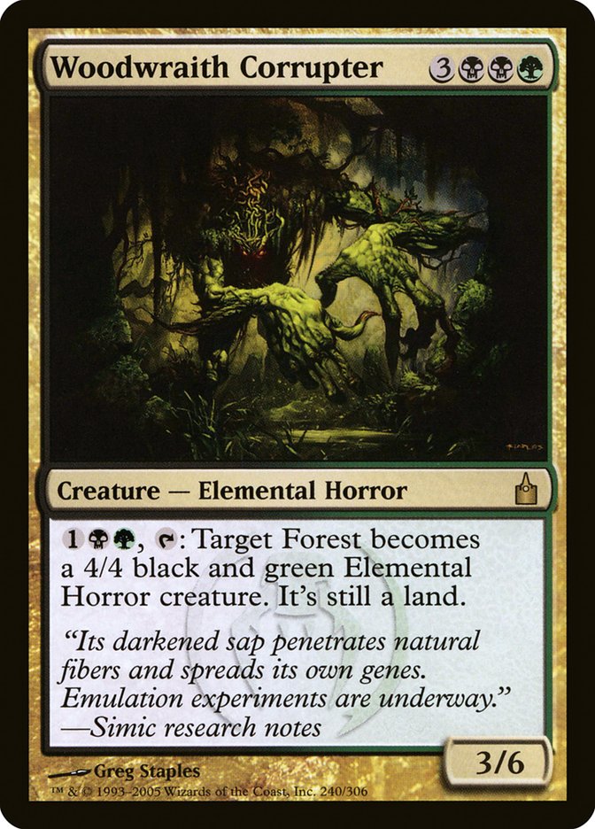 Woodwraith Corrupter [Ravnica: City of Guilds] [Foil]