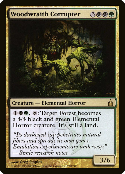 Woodwraith Corrupter [Ravnica: City of Guilds] [Foil]