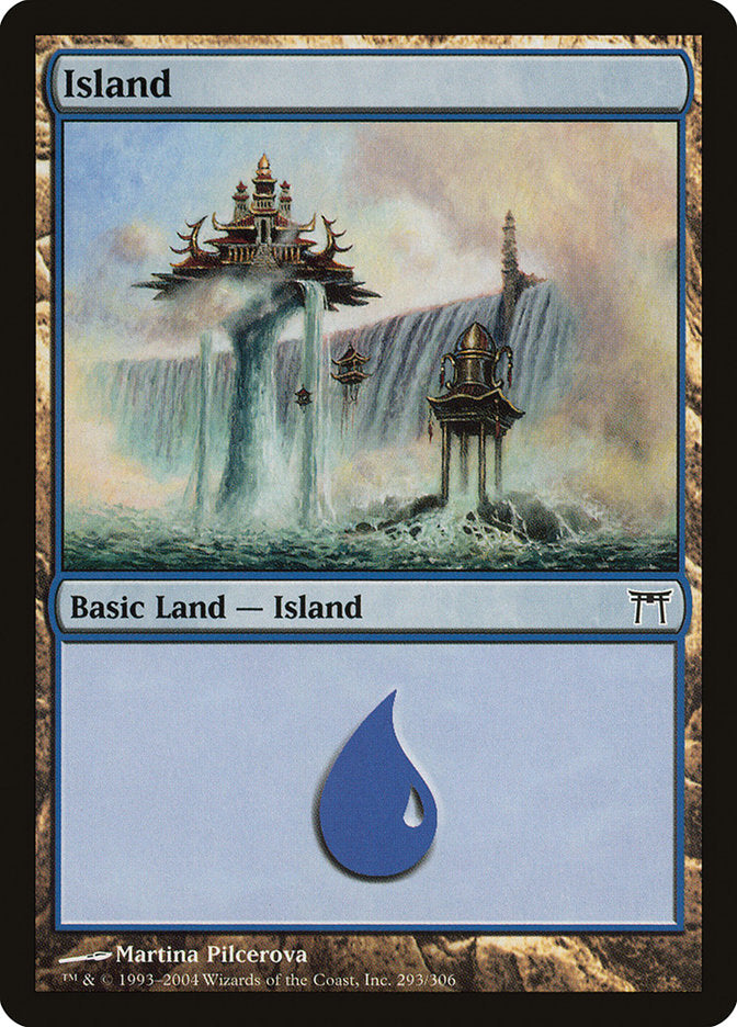 Island (293) [Champions of Kamigawa] [Foil]