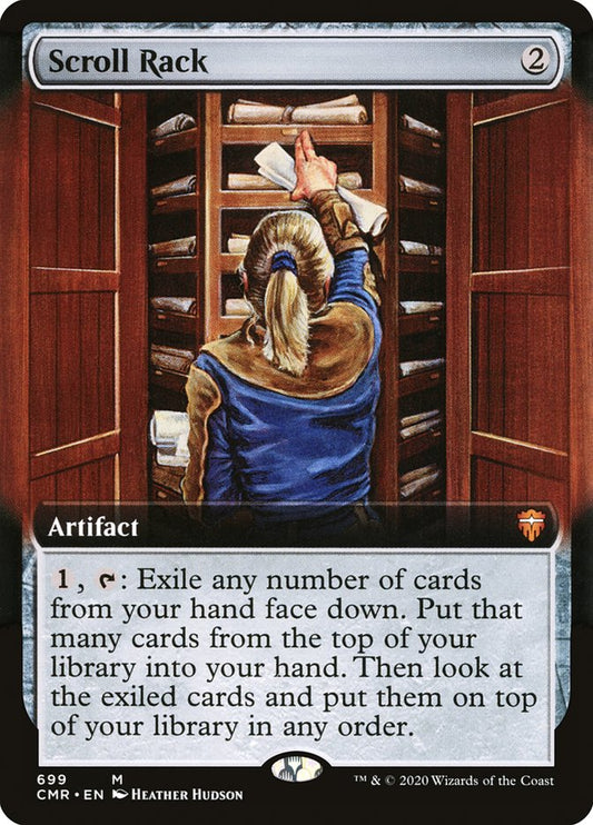 Scroll Rack (Extended Art) [Commander Legends] [Foil]