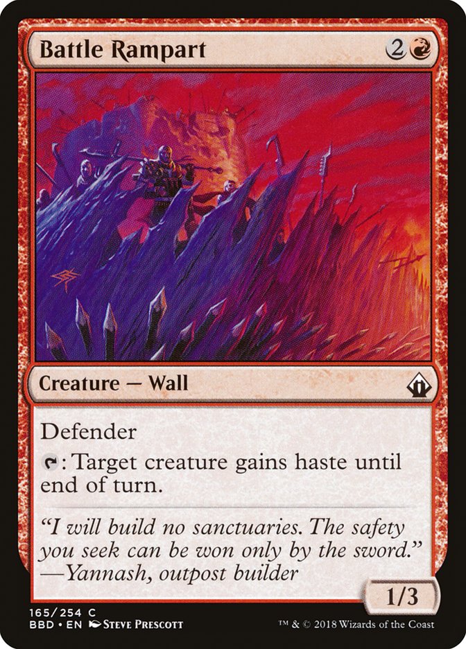 Battle Rampart [Battlebond] [Foil]