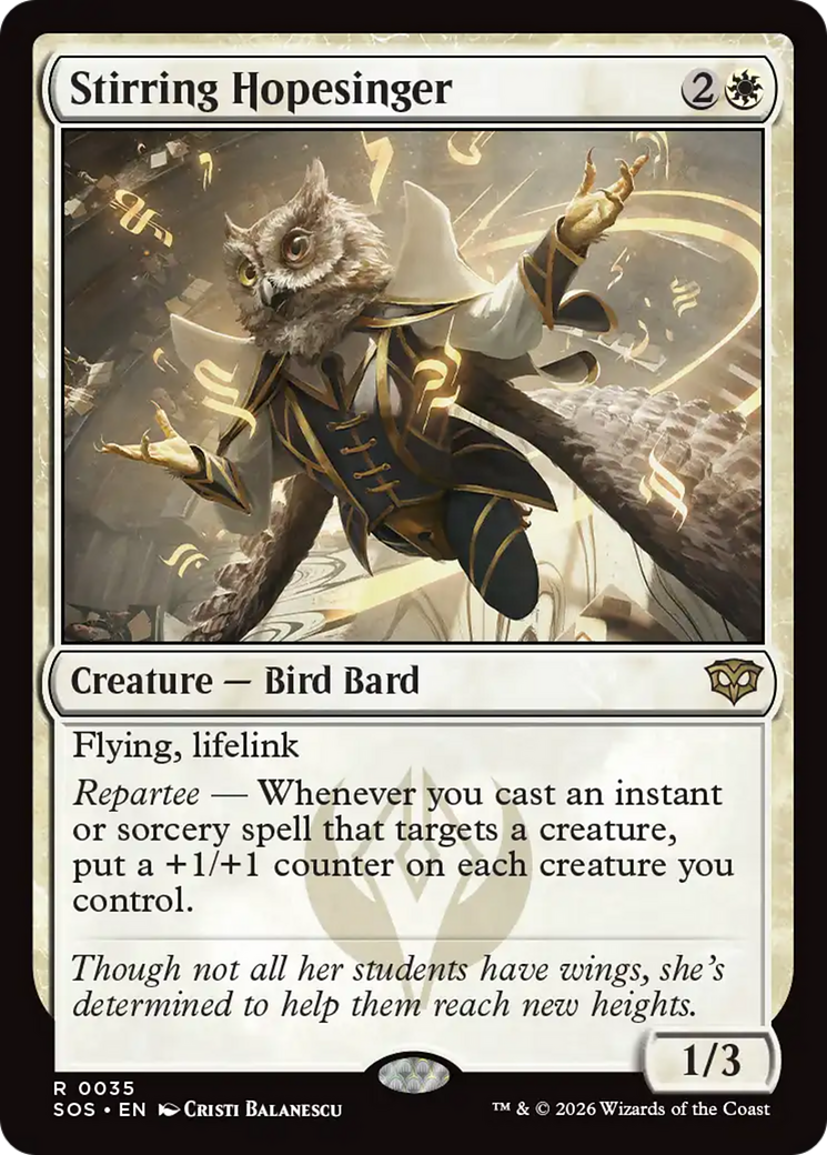Stirring Hopesinger [Secrets of Strixhaven] [Foil]