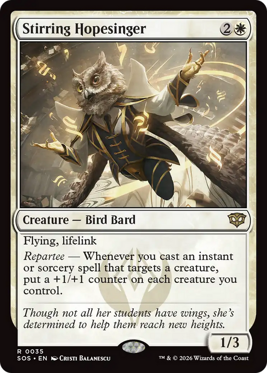 Stirring Hopesinger [Secrets of Strixhaven] [Foil]