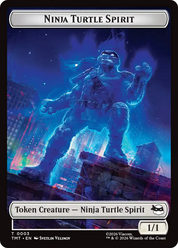 Ninja Turtle Spirit // Food Double-Sided Token [Teenage Mutant Ninja Turtles Tokens] [Foil]
