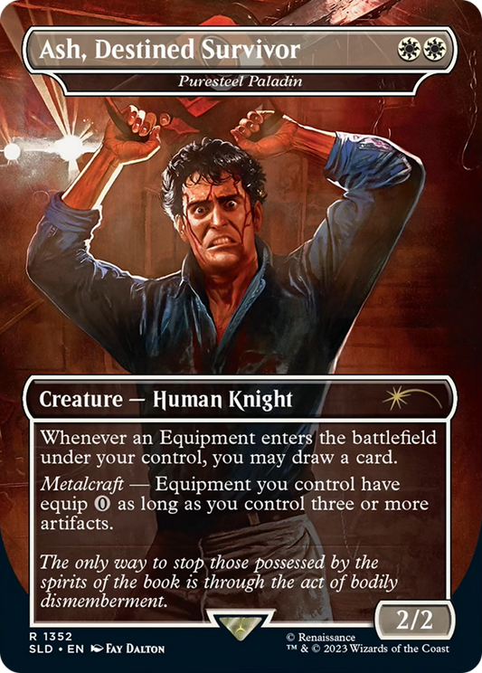 Ash, Destined Survivor - Puresteel Paladin [Secret Lair Drop Series] [Foil]