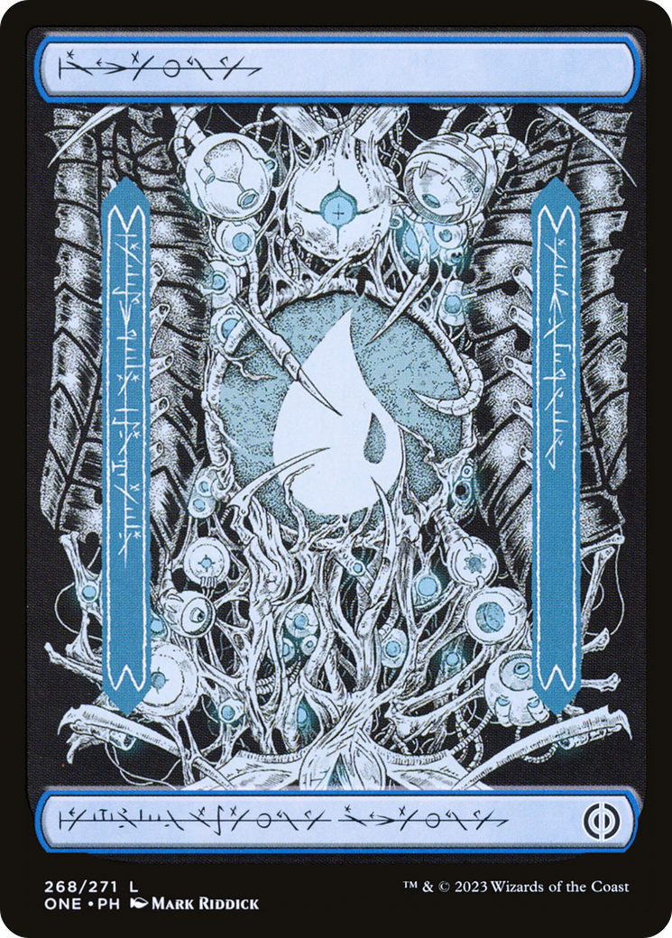 Island (268) (Phyrexian) [Phyrexia: All Will Be One] [Foil]