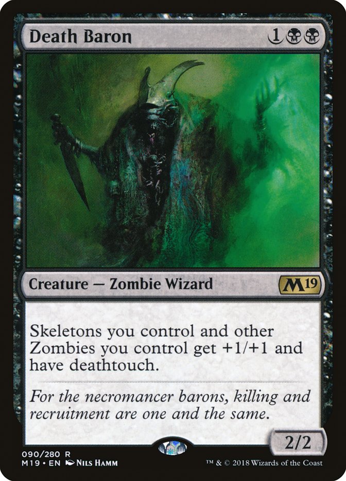 Death Baron [Core Set 2019] [Foil]