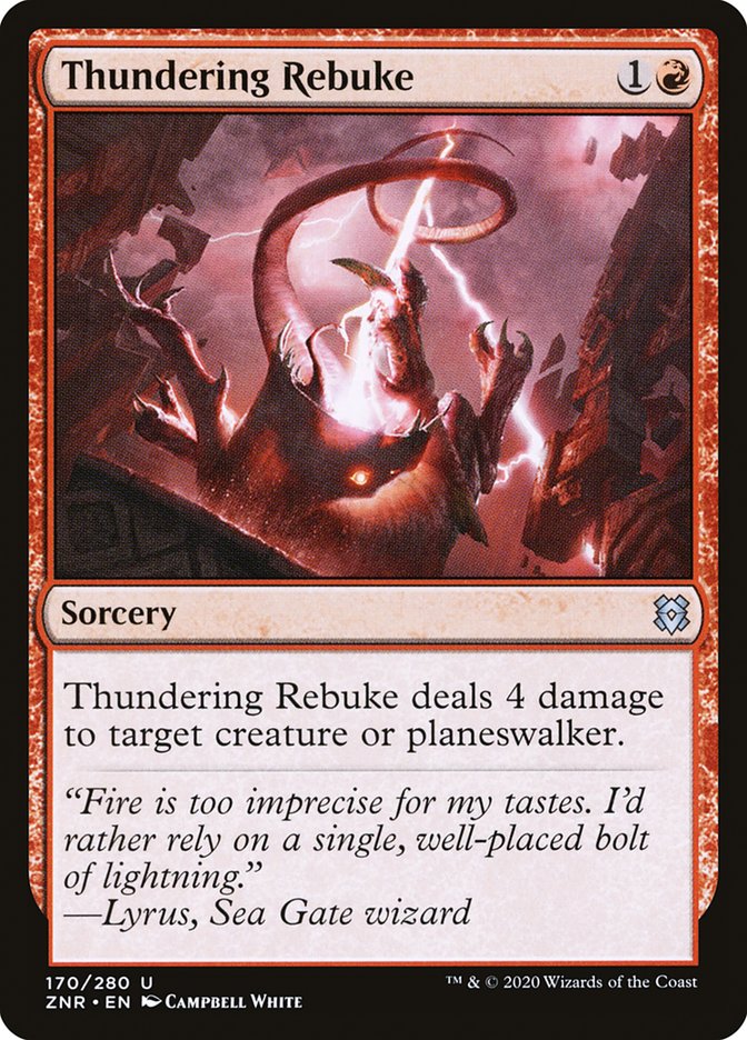Thundering Rebuke [Zendikar Rising] [Foil]