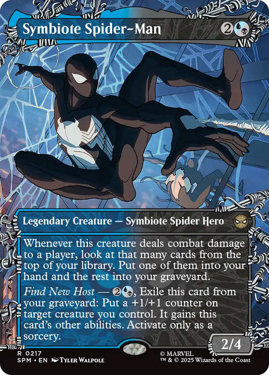 Symbiote Spider-Man (Borderless) [Marvel's Spider-Man] [Foil]