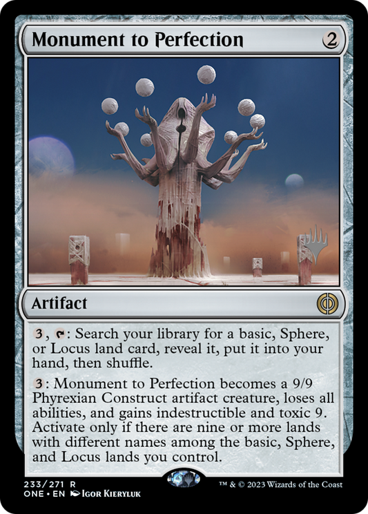 Monument to Perfection (Promo Pack) [Phyrexia: All Will Be One Promos] [Foil]