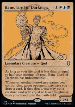 Bane, Lord of Darkness (Showcase) [Commander Legends: Battle for Baldur's Gate] [Foil]