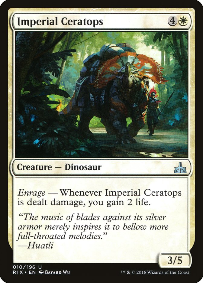 Imperial Ceratops [Rivals of Ixalan] [Foil]
