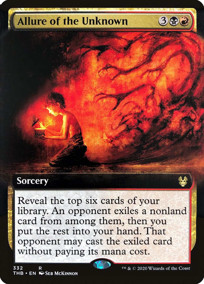 Allure of the Unknown (Extended Art) [Theros Beyond Death] [Foil]