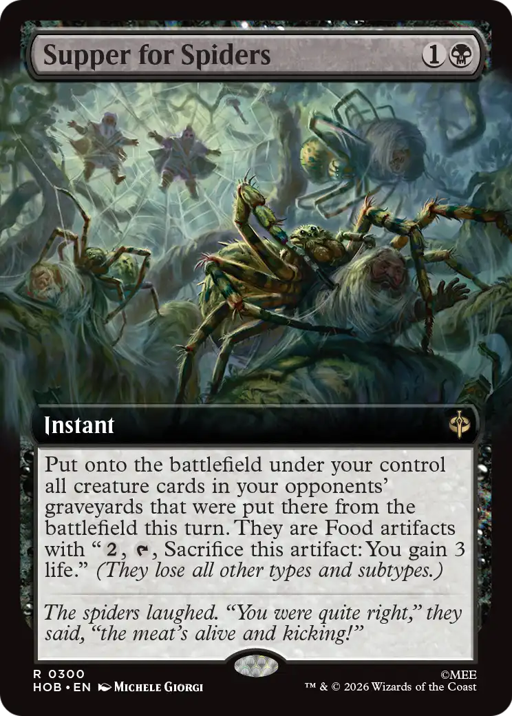 Supper for Spiders (Extended Art) [The Hobbit] [Foil]