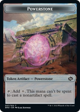Powerstone // Bear Double-Sided Token [The Brothers' War Tokens] [Foil]