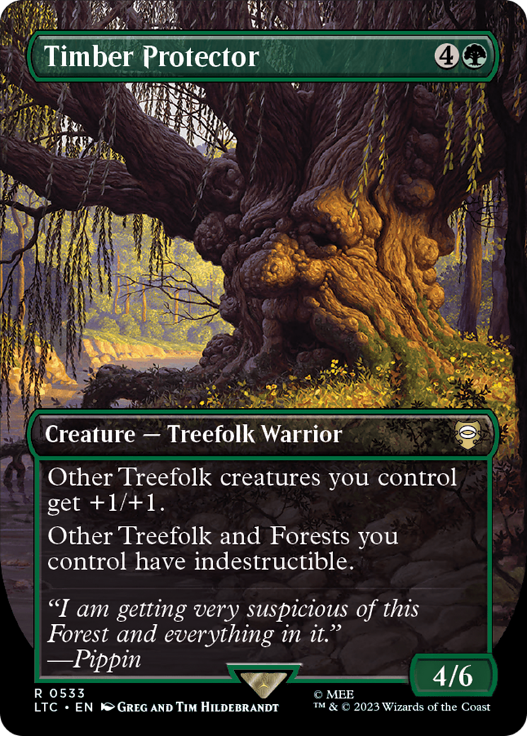 Timber Protector (Borderless) [The Lord of the Rings: Tales of Middle-Earth Commander] [Foil]