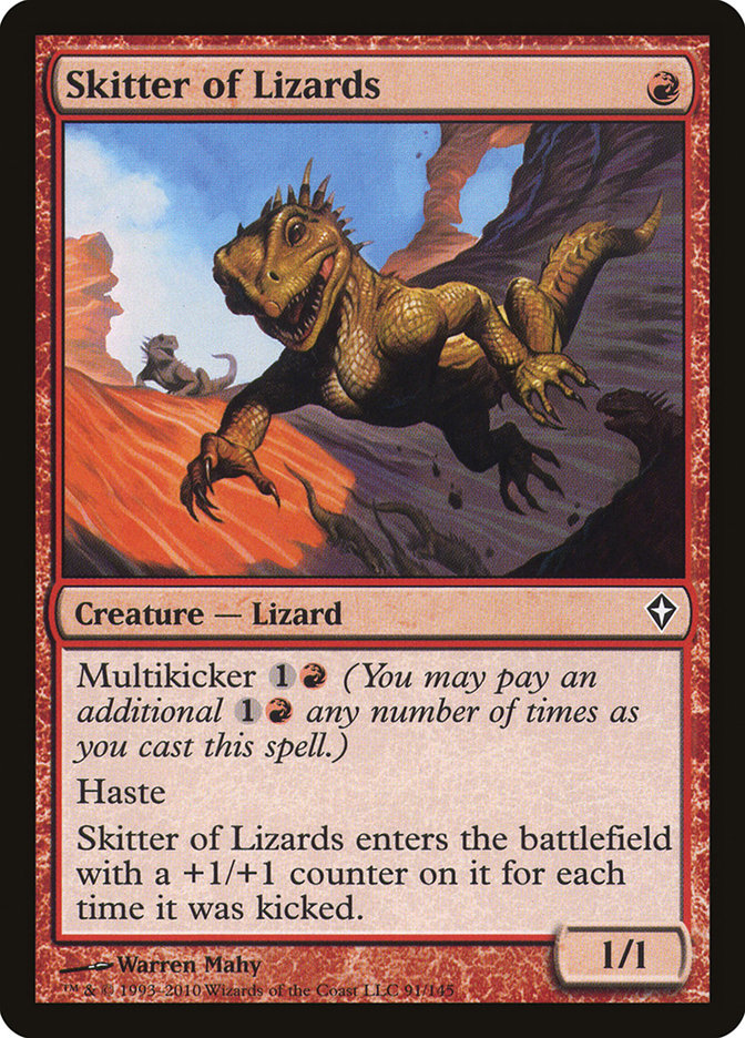 Skitter of Lizards [Worldwake] [Foil]