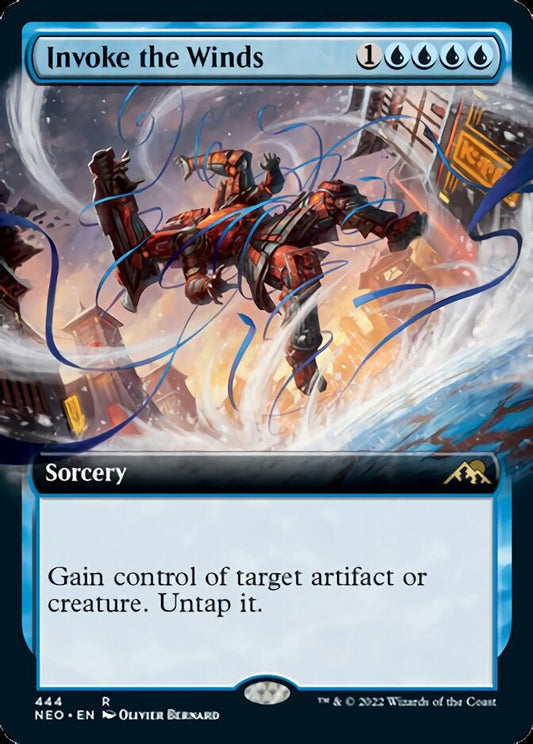 Invoke the Winds (Extended Art) [Kamigawa: Neon Dynasty] [Foil]