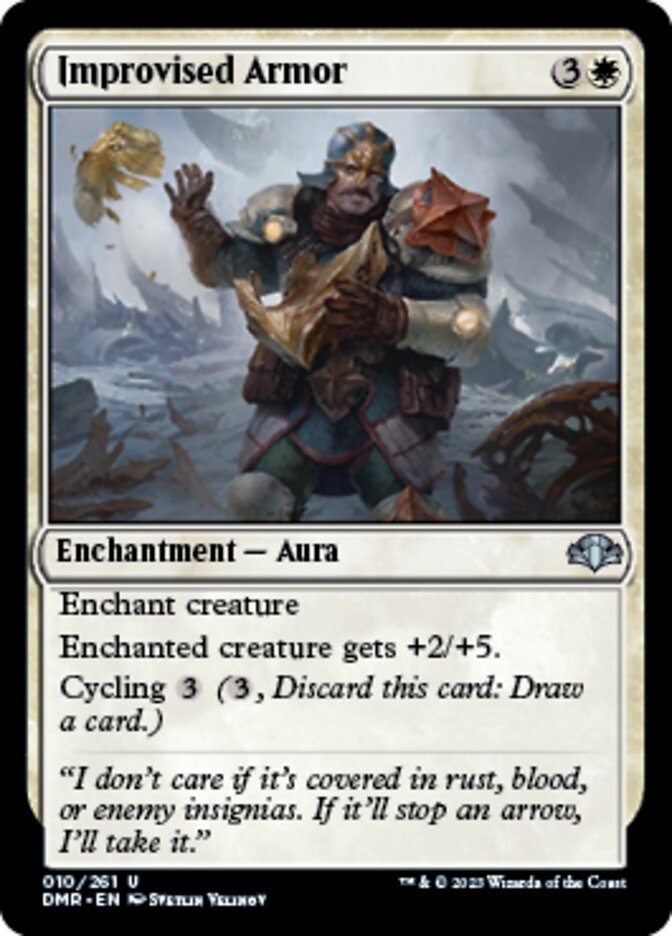 Improvised Armor [Dominaria Remastered] [Foil]