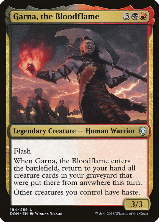 Garna, the Bloodflame [Dominaria] [Foil]