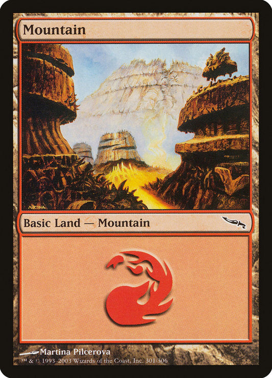Mountain (301) [Mirrodin] [Foil]