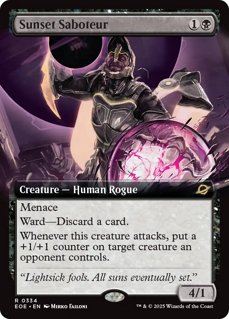 Sunset Saboteur (Extended Art) [Edge of Eternities] [Foil]