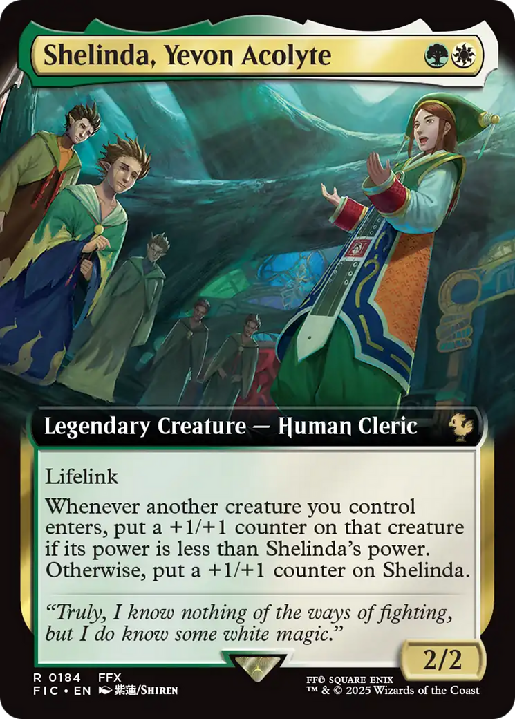 Shelinda, Yevon Acolyte (Extended Art) [FINAL FANTASY Commander] [Foil]
