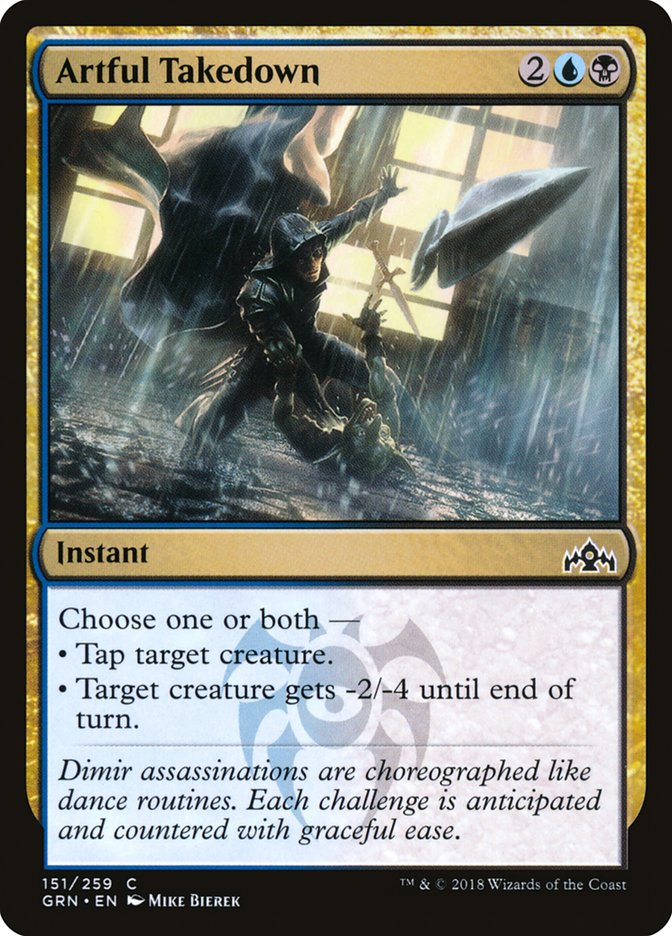 Artful Takedown [Guilds of Ravnica] [Foil]