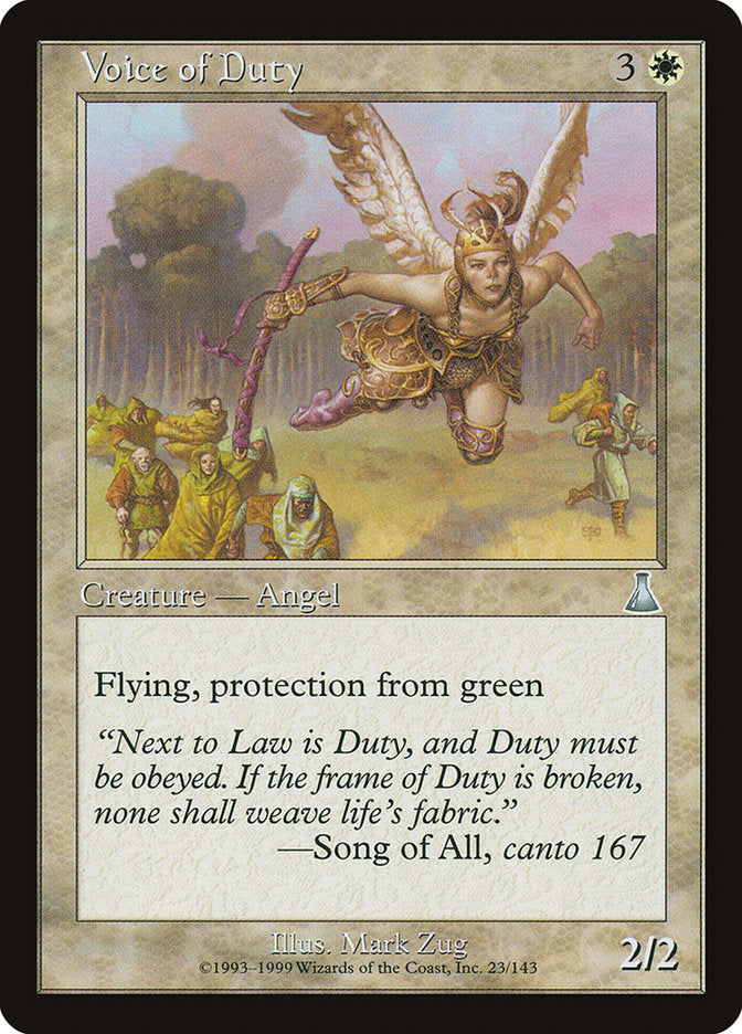 Voice of Duty [Urza's Destiny] [Foil]