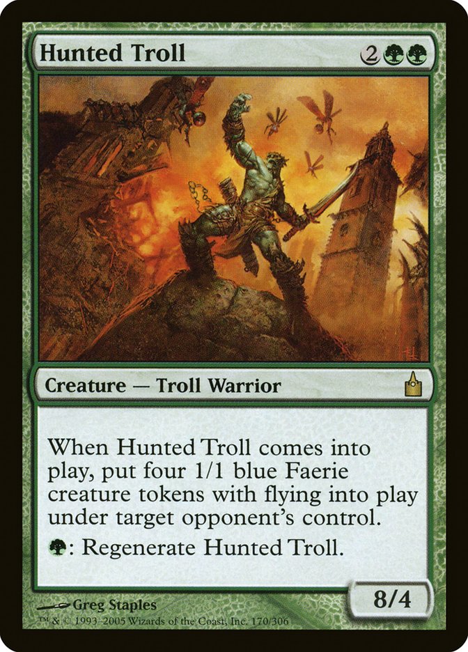 Hunted Troll [Ravnica: City of Guilds] [Foil]