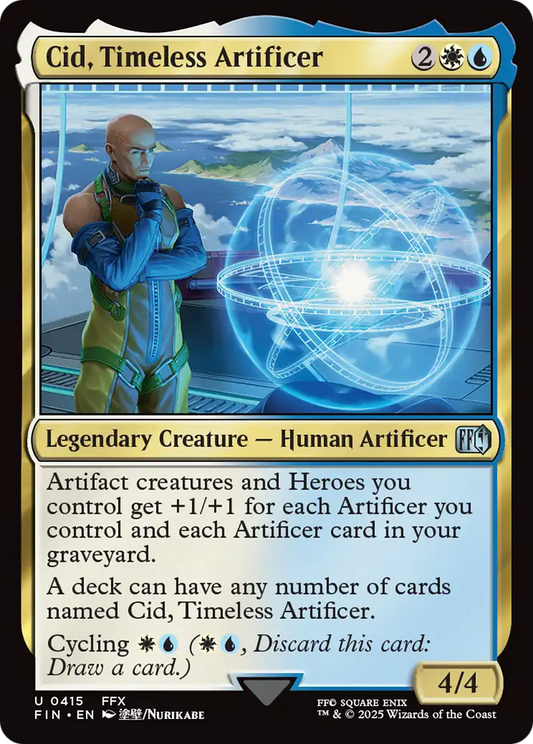 Cid, Timeless Artificer (0415) [FINAL FANTASY] [Foil]