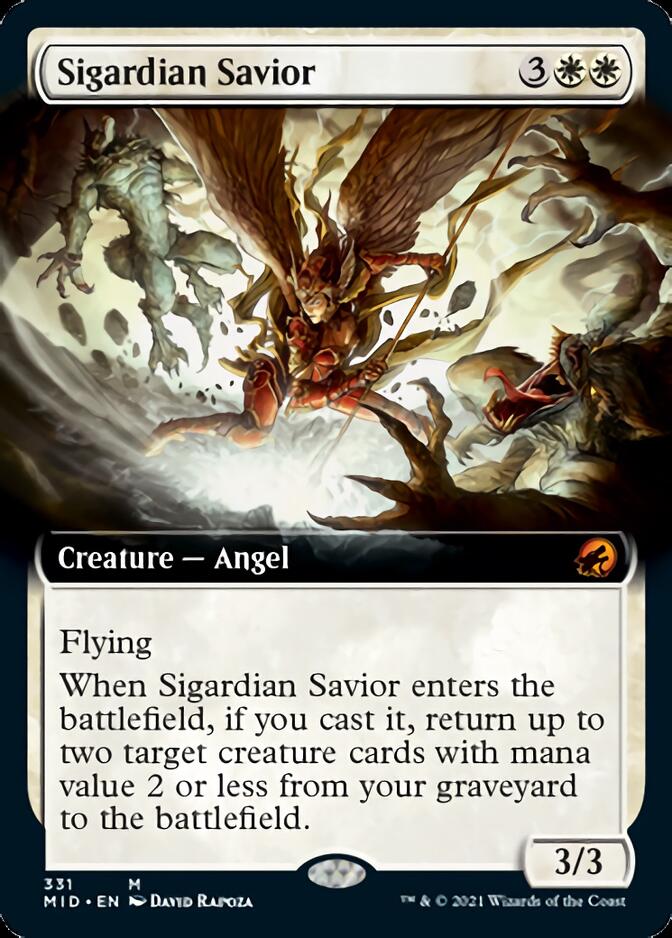Sigardian Savior (Extended Art) [Innistrad: Midnight Hunt] [Foil]