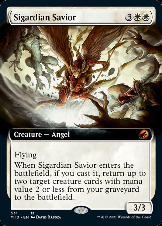 Sigardian Savior (Extended Art) [Innistrad: Midnight Hunt] [Foil]