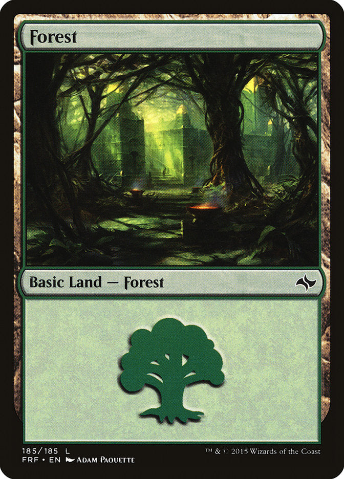 Forest (185) [Fate Reforged] [Foil]