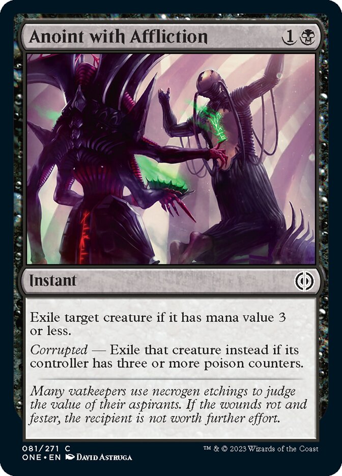Anoint with Affliction [Phyrexia: All Will Be One] [Foil]