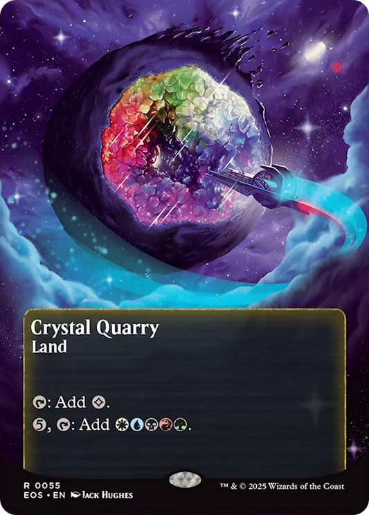 Crystal Quarry (0055) (Borderless) [Edge of Eternities: Stellar Sights] [Foil]