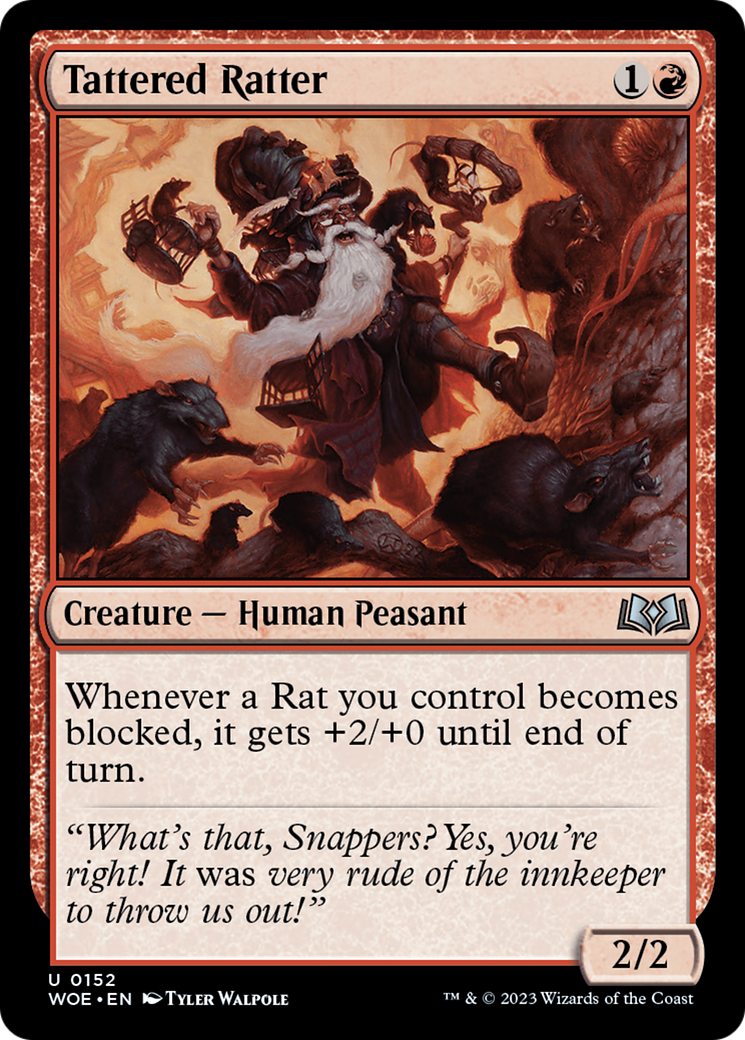 Tattered Ratter [Wilds of Eldraine] [Foil]